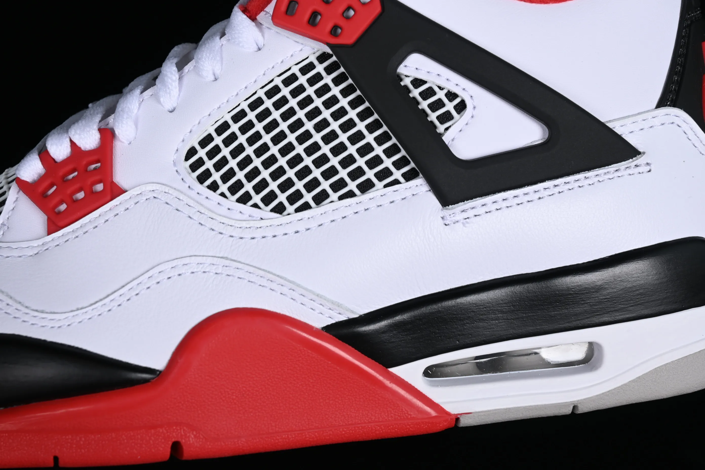 All categories Air Jordan Jordan series basketball shoes Air Jordan 4 LJR version Air Jordan 4 Retro "Fire Red" AJ4 Joe 4 white red flame red basketball shoes DC7770-160